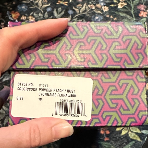 Tory Burch Red and Yellow Floral Sandals - Picture 5 of 6